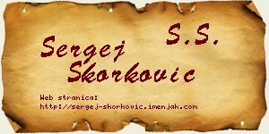 Sergej Skorković vizit kartica